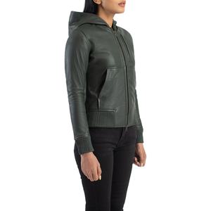 Chaquetas de Cuero Premium para Mujer Hechas a Medida con Logotipo Impreso en Tela Sólida - Mejor Precio para Chaqueta de Mujer de Otoño e Invierno - Product Image 4
