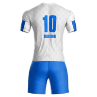 Kaos Jersey Sepak Bola Ringan Unisex Dewasa, Bahan Polyester 100% Bernapas, Bermotif, Celana Pendek Jersey NC Corporation