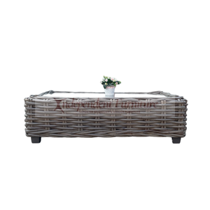 Modern New Grey Rattan Sofa <b>Set</b> with Cushion for Outdoor Patio Hotels Living Rooms Apartments Villas - Product Image 4
