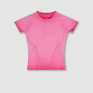 Custom T Shirts <b>Women's</b> T-shirt Breathable <b>Crop</b> <b>Top</b> T-Shirt Breathable Blank T Shirts <b>White</b> T Shirts In Bulk - Product Image 3