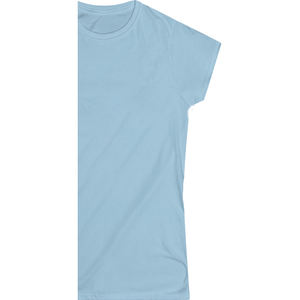 Camiseta de Algodón Orgánico Ecológica Personalizada para Mujer, Cuello Redondo, Manga Corta, Lisa, Transpirable, con Estampado en Relieve, Talla XS - Product Image 5