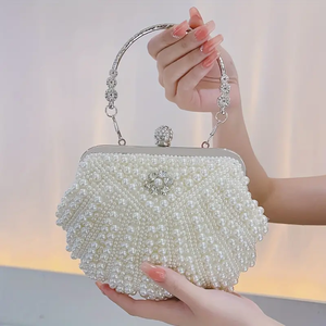 Mini bolsos de mano de diseñador Premium para mujer, bolso de mano de metal de algodón de resina de alta densidad, precio de fábrica al por mayor - Product Image 6