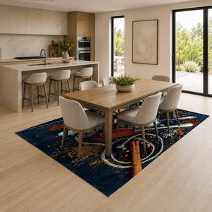 RUGS DEPOT LXDP-0773 Wholesale Charcoal Grey Traditional Anatolian Digital Printed Machine Washable Chenille Area Rug Non <b>Slip</b> - Product Image 4
