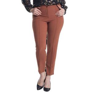 Pantaloni da donna con cuciture in Lycra 42-56 lunghi alla caviglia rossi - Product Image 6