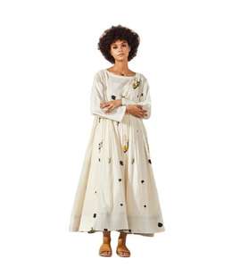 Nouvelle robe longue à manches longues imprimée pour femmes, style tendance, longueur cheville - Product Image 1