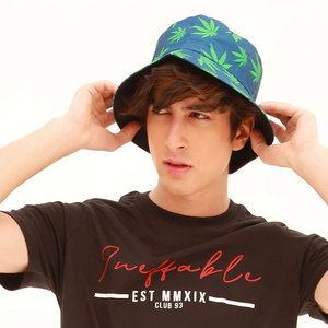 Best Selling Summer Bucket Hat New Fashionable Design Leopard <b>Leaves</b> Letters Customized Logo High Quality Casual Pattern Outdoor - Product Image 5