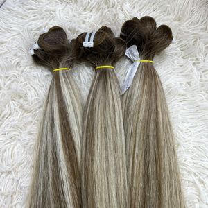 Venta caliente 100% pelo virgen de alta calidad trama recta Natural gran Stock Piano Color encaje transparente - Product Image 3