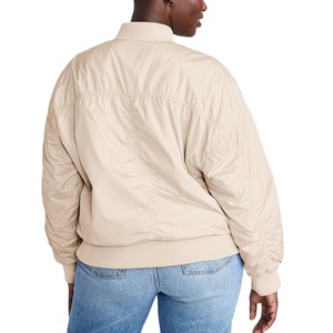 2025, venta al por mayor, chaqueta de invierno sólida para mujer, chaqueta Bomber, abrigo de burbujas, chaquetas Bomber gruesas con cremallera para mujer, ropa de calle - Product Image 2