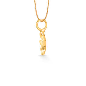 Collar Clásico con Colgante de Trébol de Oro y Diamantes para Mujer - Product Image 3