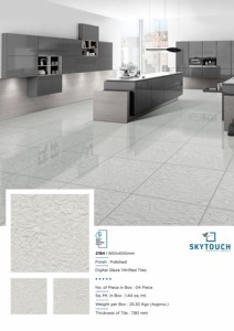 Carreaux de marbre céramique gris 60x60cm disponibles en stock pour sol et mur Carreaux de sol en porcelaine émaillée - Product Image 6