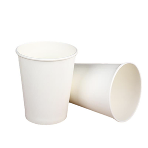 Vasos de papel blancos puros - Product Image 3