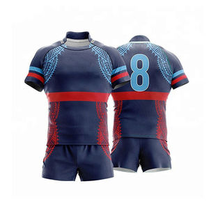 Uniformes de Rugby Personalizados para Equipos, Camisetas Ligeras y Flexibles para Jugadores de Rugby, Venta al por Mayor en Línea - Product Image 1