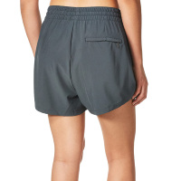 Short de bain élastique taille basse 100 % polyester à séchage rapide et respirant avec cordon de serrage pour femme, idéal pour l'été, le yoga, la plage et le sport