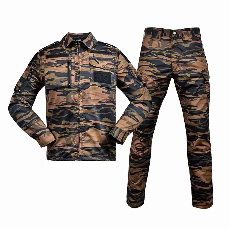 Wholesale outdoor hunting camouflage training uniforms for factory workers