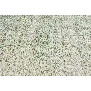 Alfombra de lana verde moderna de 4,4X9 pies, sala de estar grande para alfombra turca, respaldo de látex, alfombra rectangular de retazos, técnicas 3D para habitación - Product Image 5