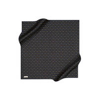 Écharpe carrée en crêpe satiné Pierre Cardin 90x90 cm avec logo imprimé numériquement