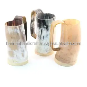 Mug en corne de buffle - Écologique, fait main, matériau organique, design moderne pour whisky et bière - Product Image 2