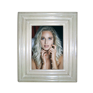 Marco de fotos de madera de Mango sólido, diseño Simple y atractivo hecho a mano, 6x4 pulgadas, Color blanco antiguo para exhibición de fotos y regalos - Product Image 2