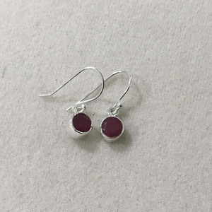 Boucles d'oreilles en argent sterling 925, look fantastique, bijoux indiens en argent, rubis précieux ronds, vente en gros, boucles d'oreilles de mode en rubis - Product Image 2