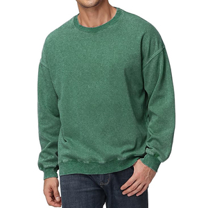 Sweat-shirt délavé à l'acide, col rond, taille personnalisée, motif uni, 100% coton, basiques, sweat-shirt délavé à l'acide pour homme, meilleur produit d'hiver - Product Image 6