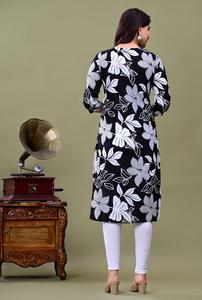 Kurti Largo de Alta Calidad, Estilo Pakistaní Indio, Diseño Bordado Elegante, Túnica Larga para Mujer para Uso Diario - Product Image 5