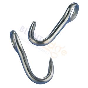 Fabrication en gros meilleur crochet pour les yeux crochet pour les yeux pointu en acier inoxydable crochet OB outil de vêlage Instruments vétérinaires en acier inoxydable - Product Image 2