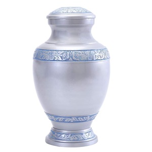 100% urna funeraria moderna hecha a mano para adultos, urna de cremación de aluminio y Metal de madera de latón macizo para cenizas humanas, duradera y elegante - Product Image 4
