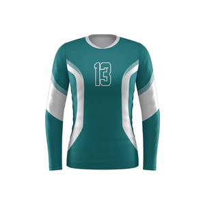 Uniforme de Voleibol Personalizado de Último Diseño, Jersey de Manga Corta, Transpirable, de Secado Rápido, 100% Poliéster, Unisex, para Todas las Temporadas, Marca OEM - Product Image 1