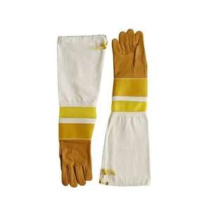 Gants d'apiculture en peau de chèvre et en caoutchouc de haute qualité de taille XL avec poignées confortables Gants de sécurité pour les apiculteurs - Product Image 6