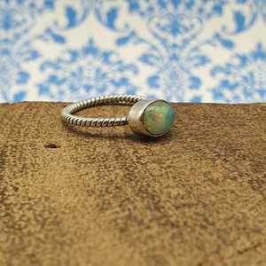 Nouvelle arrivée 925 bague en argent sterling fin avec opale pierre précieuse délicate plaine diamant bijoux en gros fabricant - Product Image 1