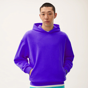 Sweat à capuche surdimensionné pour hommes pull en coton sweat-shirt Streetwear lourd coupe ample mode décontracté haut à capuche à manches longues - Product Image 1