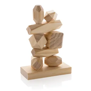 Décor et accessoires de bureau durables en bois équilibré Ukiyo Crios Rocks - Product Image 1