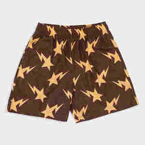 Vente en gros de shorts en maille de base personnalisables pour hommes avec broderie de logo, style décontracté anti-rides, short en maille personnalisé OEM - Product Image 3