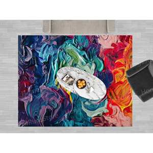 Vibrant Floral Printed <b>Rug</b> - Luxury, Non-Slip, Large, Modern Design,Luxury <b>Velvet</b> <b>Rug</b> - Product Image 4