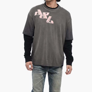 Camiseta Premium de Hip Hop de Doble Manga, Personalizada con Diseño Gráfico, Corte Regular, Fibra de Bambú, Secado Rápido, Cuello Redondo - Product Image 4