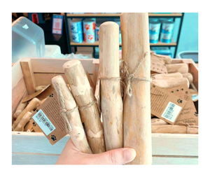 Palitos masticables de madera de café real, palo masticable duradero de larga duración y juguete para perros, juguetes para masticar naturales y saludables, cuidado Dental Christin - Product Image 1