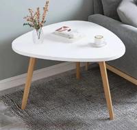 Table basse ronde classique de luxe en marbre blanc brillant moderne, en bois massif, hauteur réglable, pour la maison, meubles de salon