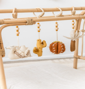 Gimnasio de actividades para bebés de ratán natural al por mayor, gimnasio para recién nacidos y niños pequeños, ejercicio colgante, gimnasio para bebés - Product Image 5