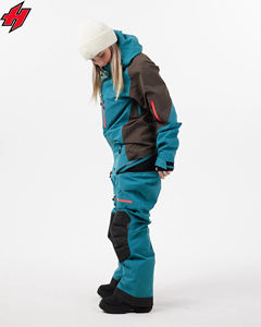 Trajes de esquí Deportes de invierno Snowboards Chaqueta impermeable a prueba de viento y pantalones Set Ski Snow Wear para Mujeres Hombres - Product Image 3