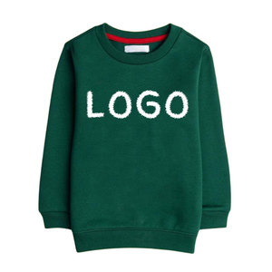 Sweat-shirt unisexe à manches longues en molleton 100% coton pour enfants pour le printemps et l'automne Vente en gros de vêtements pour bébés Tissu tricoté - Product Image 4