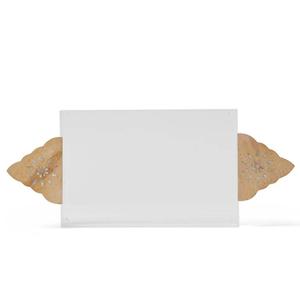 Plato para servir con forma y diseño personalizados, plato de madera, bandeja con acabado natural con base de metal para dátiles, nueces, frutas, bandeja para servir - Product Image 6