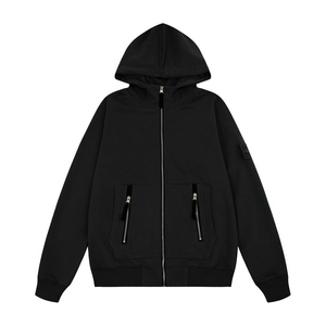 Men's Autumn Crocheted Regular Fit Hoodies 2025 Customized Breathable 100% Cotton Anti-Pilling Printing Your Brand Logo Fleece - Product Image 2
