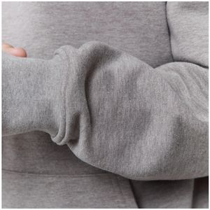 Ensemble de survêtements de sport à la mode pour hommes, sweat à capuche imprimé à motif uni et pantalon à capuche - Product Image 5