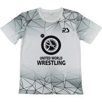 Ensemble de lutte personnalisé pour hommes 2026, t-shirt et short en tricot, sublimation intégrale, ensemble 2 pièces pour les compétitions internationales