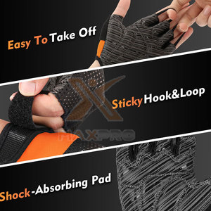 Comfortable Half <b>Finger</b> Cycling Gloves-Lightweight Adjustable Wrist <b>Strap</b> Non-Slip Unisex High Quality Custom Colors & Logo - Product Image 4
