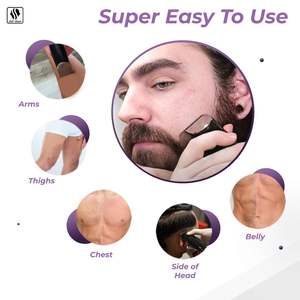 Kit de Cuidado del Cabello y la Barba para Hombre con Cuchillas de Precisión de Acero Inoxidable, Recargable, Resistente al Agua IPX7, Ideal para Regalo - Product Image 2