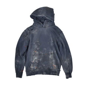 Low MOQ OEM 100% Cotton French Terry Custom Acid Wash <b>Hoodie</b> Vintage Drop Shoulder Washed <b>Hoodie</b> - Product Image 1