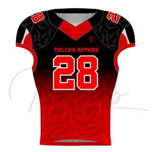 New Arrival High Quality 6 Panel Best Selling Breathable Printed Short Sleeve American <b>Football</b> Jersey Wholesale Cheap Price - Product Image 4