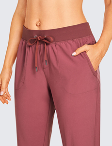 Pantalon de survêtement d'hiver pour femme de coupe régulière de haute qualité avec logo personnalisé 100% coton respirant couleurs unies écologiques - Product Image 5