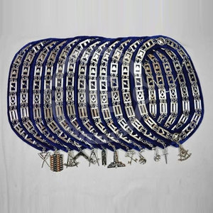 Elegant Custom Embroidered Sew-On Chain <b>Collar</b> Premium Material Durable Finish Comfortable Fit Design Formal Accessory Uniform - Product Image 3